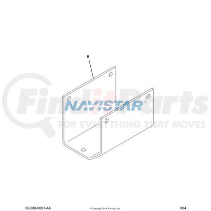 485158C1 by NAVISTAR - Drive Shaft Center Support Bearing Hanger