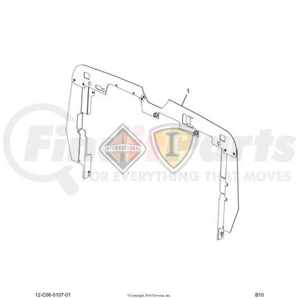 2604199C91 by NAVISTAR - Radiator Recirculation Shield Seal