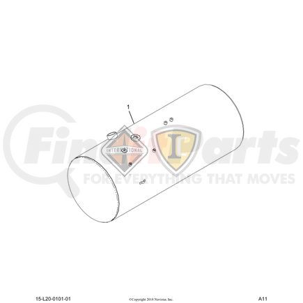 2511130C91 by NAVISTAR - INTERNATIONAL TANK, FUEL 100G R