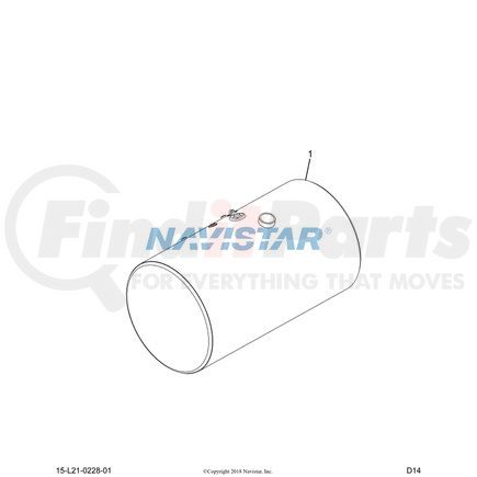 2512442C91 by NAVISTAR - TANK, FUEL 100G R