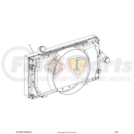 2612515C91 by NAVISTAR - INTERNATIONAL SIDE RECIRC SEAL ASSY