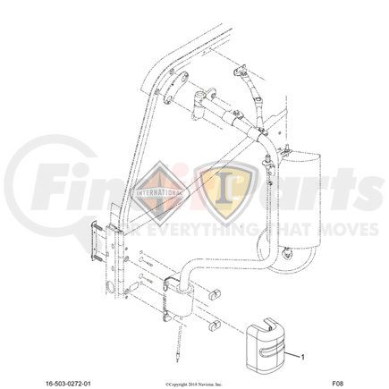 3662848C1 by NAVISTAR - INTERNATIONAL MOULDING 9900I INTAKE TRM PASS