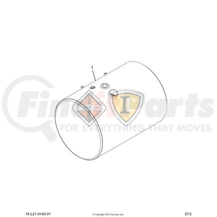 3755698C92 by NAVISTAR - TANK,FUEL , 26 IN