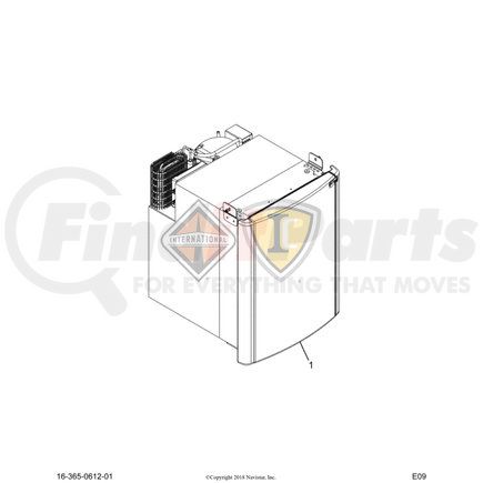 3687871C1 by NAVISTAR - INTERNATIONAL PANEL  REFRIG DOOR ASSY  DARK