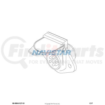 1663570C1 by NAVISTAR - Trailer Wiring Receptacle