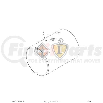 2516140C91 by NAVISTAR - TANK, FUEL, 26IN,