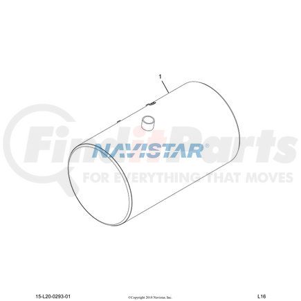 2516139C91 by NAVISTAR - TANK,FUEL , 26IN,