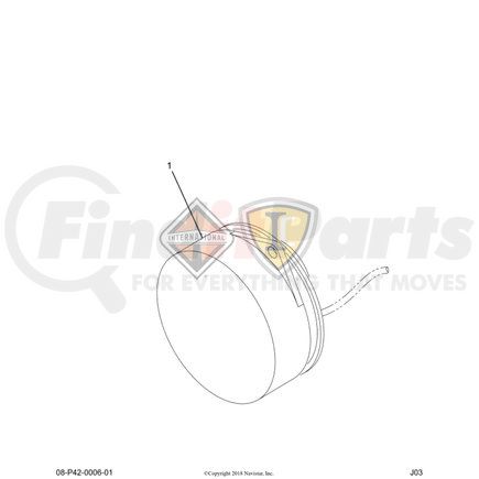 3533897C1 by NAVISTAR - Engine Oil Temperature Gauge