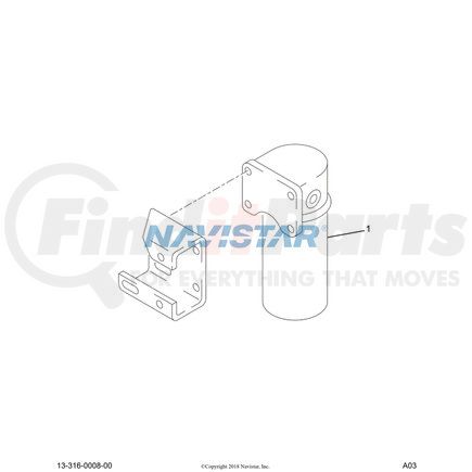 2504005C1 by NAVISTAR - INTERNATIONAL ELEMENT FUEL FILTER