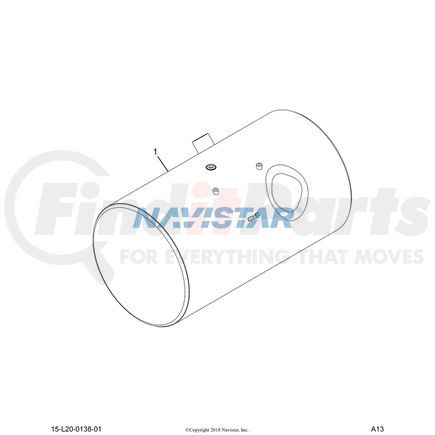 2512451C93 by NAVISTAR - TANK, FUEL, 26 IN