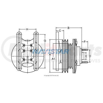 HOR791017 by NAVISTAR - Engine Cooling Fan Clutch