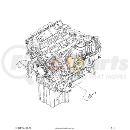 1892222C1 by NAVISTAR - PLUG OIL LEVEL GA