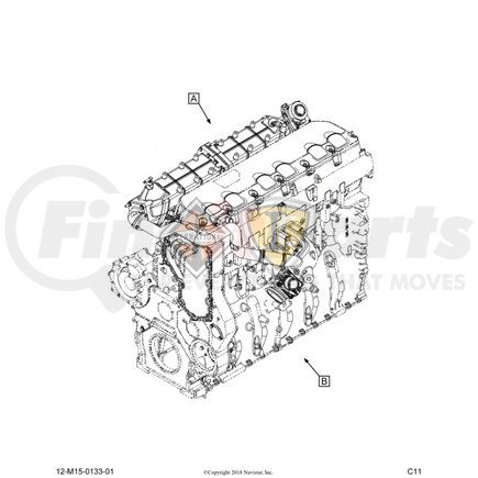 7079010C1 by NAVISTAR - INTERNATIONAL GUIDE EGR COOLANT DRAIN