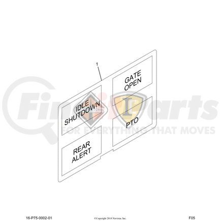 3604593C1 by NAVISTAR - Instrument Panel Lens