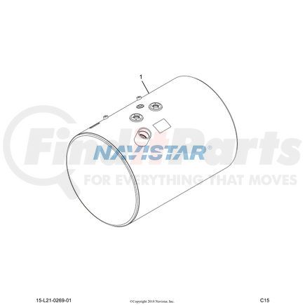 4064245C91 by NAVISTAR - TANK,FUEL , 70GAL