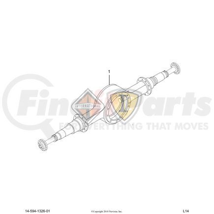 2590599C1 by NAVISTAR - Axle Housing