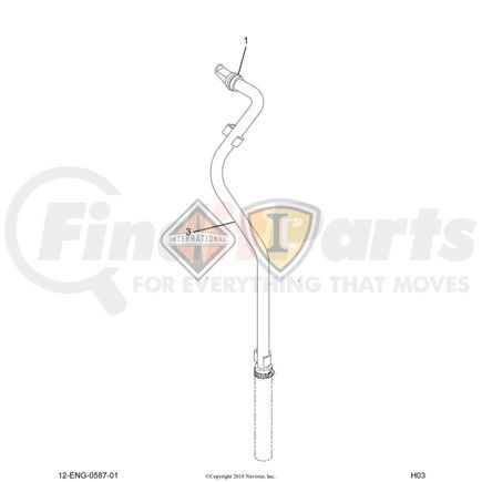 1830187C91 by NAVISTAR - INTERNATIONAL KIT BREATHER TUBE