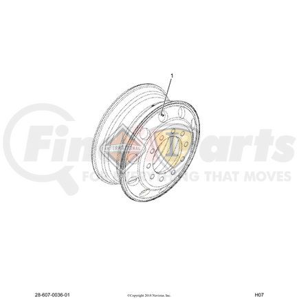 2590600C91 by NAVISTAR - Tire Valve Stem