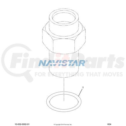 1834623C1 by NAVISTAR - Trailer Brake Bearing Set