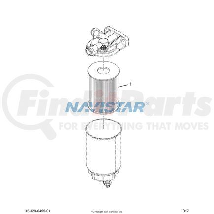 1685159C91 by NAVISTAR - FILTER,FUEL DT4