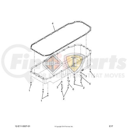 2517660C91 by NAVISTAR - KIT, SS FRONT AND