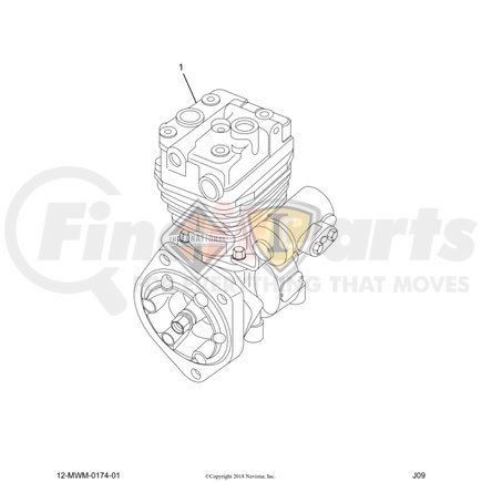 2597488C91 by NAVISTAR - INTERNATIONAL COMPRESSOR AIR