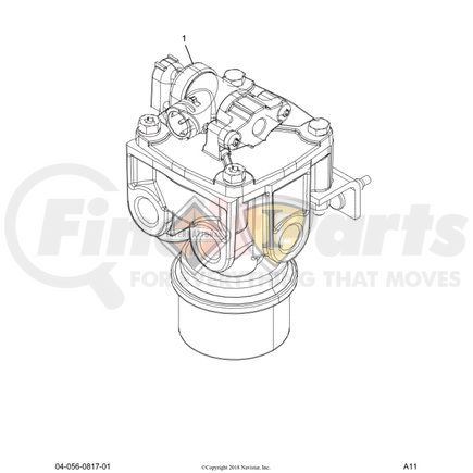 2602199C91 by NAVISTAR - INTERNATIONAL BRACKET ATR-6 AIR VALVE MNTG