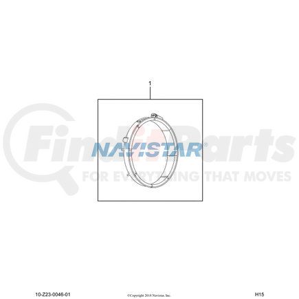 576169C1 by NAVISTAR - INTERNATIONAL CLAMP HOSE