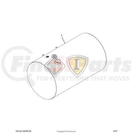 2516136C91 by NAVISTAR - TANK, FUEL, 26 IN