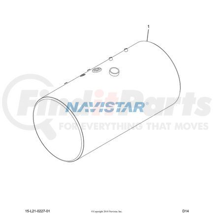 3748650C94 by NAVISTAR - TANK,FUEL , 26 IN