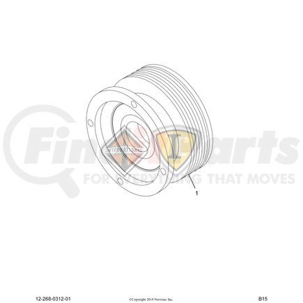 HOR99A4716 by NAVISTAR - INTERNATIONAL PULLEY,FAN DRIVE