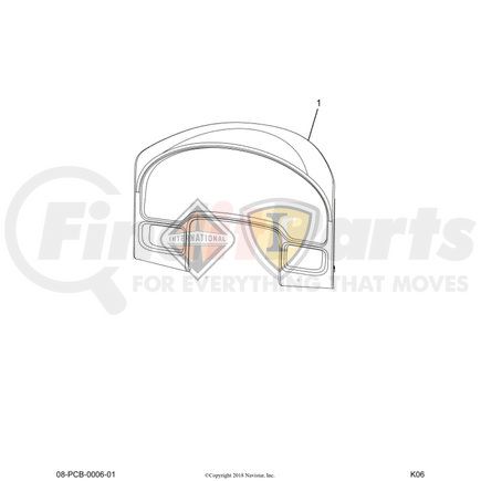 2594950C1 by NAVISTAR - INTERNATIONAL COVER DRVR CNTRL W/DSH CLSEOUT