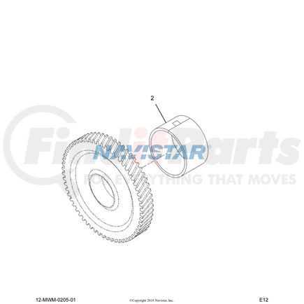 2591290C1 by NAVISTAR - INTERNATIONAL BUSHING INTERMEDIATE BEARING