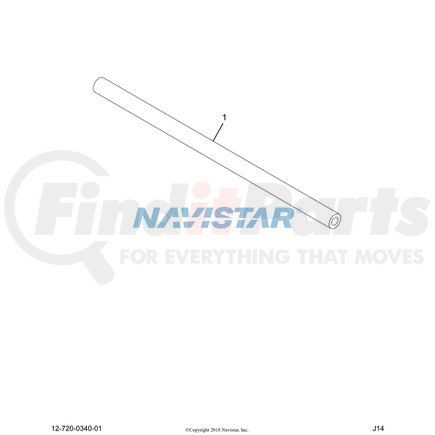 L2643504 by NAVISTAR - INTERNATIONAL HOSE 3/8"X50 HEAT