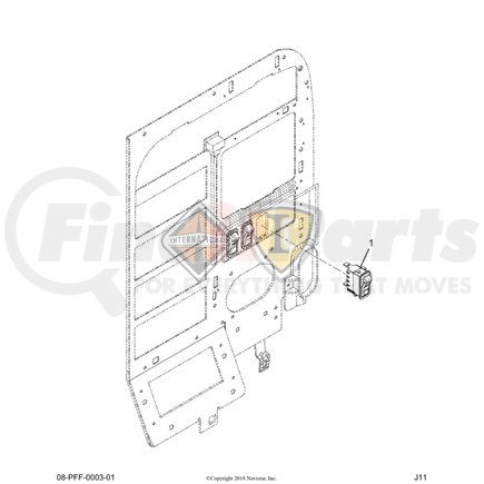 3898543C2 by NAVISTAR - SWITCH,HARDWIRED,