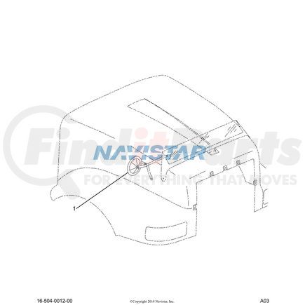 28588R1 by NAVISTAR - INTERNATIONAL WASHER FLAT 5/16