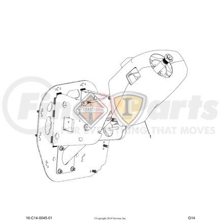 2597046C91 by NAVISTAR - INTERNATIONAL HOUSING STEER COL-SERVICE