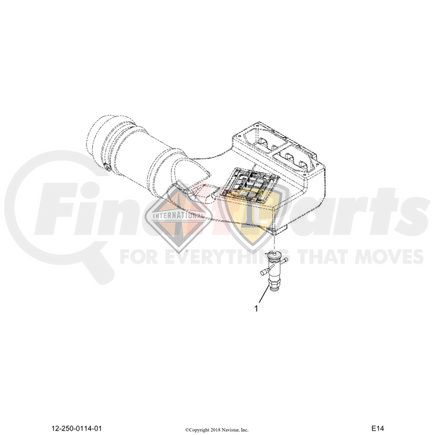 2609678C1 by NAVISTAR - INTERNATIONAL VALVE 45 DEG BLEE