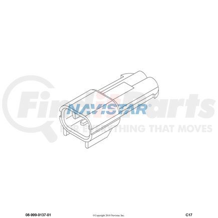 1671611C1 by NAVISTAR - Body Wiring Harness Connector