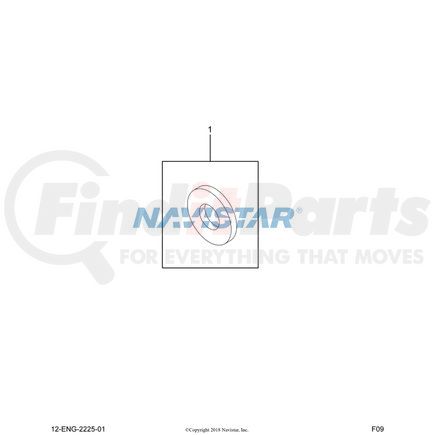 1829863C1 by NAVISTAR - INTERNATIONAL WASHER FLAT M8