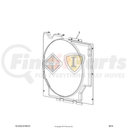 2514335C1 by NAVISTAR - Radiator Auxiliary Cooling Module Shroud