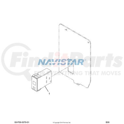 3584688C1 by NAVISTAR - Instrument Panel Control Module