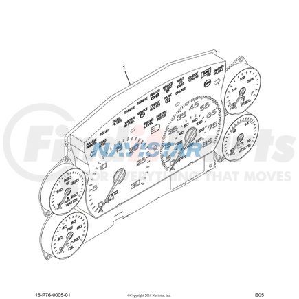 3581056C96 by NAVISTAR - INTERNATIONAL SPEEDOMETER & TAC