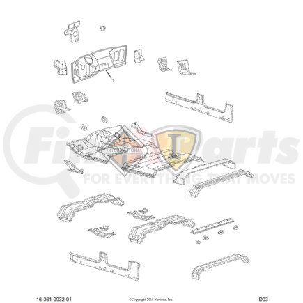 6010797C1 by NAVISTAR - INTERNATIONAL PANEL DASH PANEL