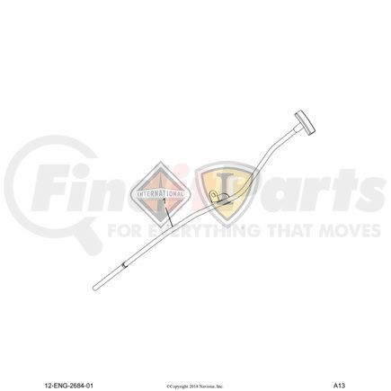 1872983C1 by NAVISTAR - INTERNATIONAL TUBE ASSY OIL LEVEL GAUGE