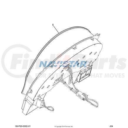 3558551C92 by NAVISTAR - Instrument Cluster Housing