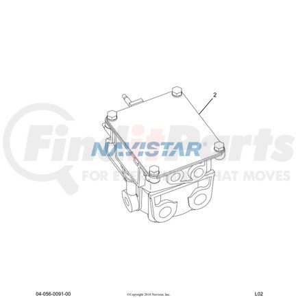 2507099C1 by NAVISTAR - Brake Hydraulic Hose Bracket