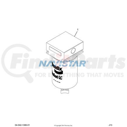 BX801731 by NAVISTAR - Air Brake Dryer Cartridge