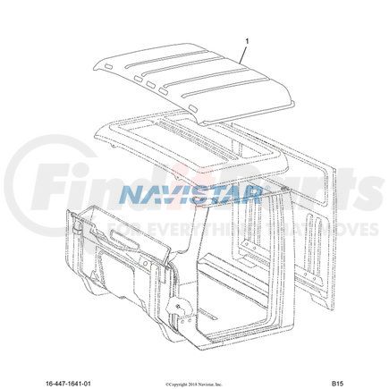 443974C1 by NAVISTAR - PANEL ROOF