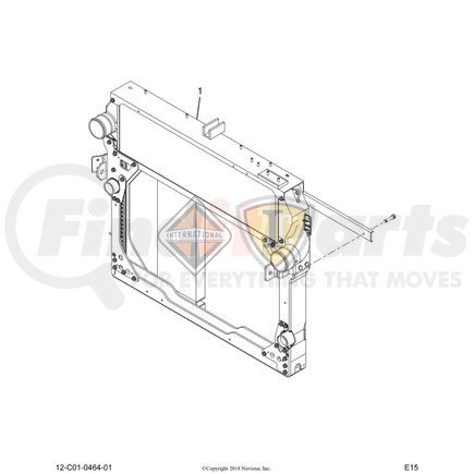 2606177C91 by NAVISTAR - INTERNATIONAL MM RADIATOR/CAC ASSY